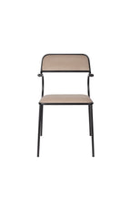 Alba - Dining Room Armchair - Fabric - Black/Beige