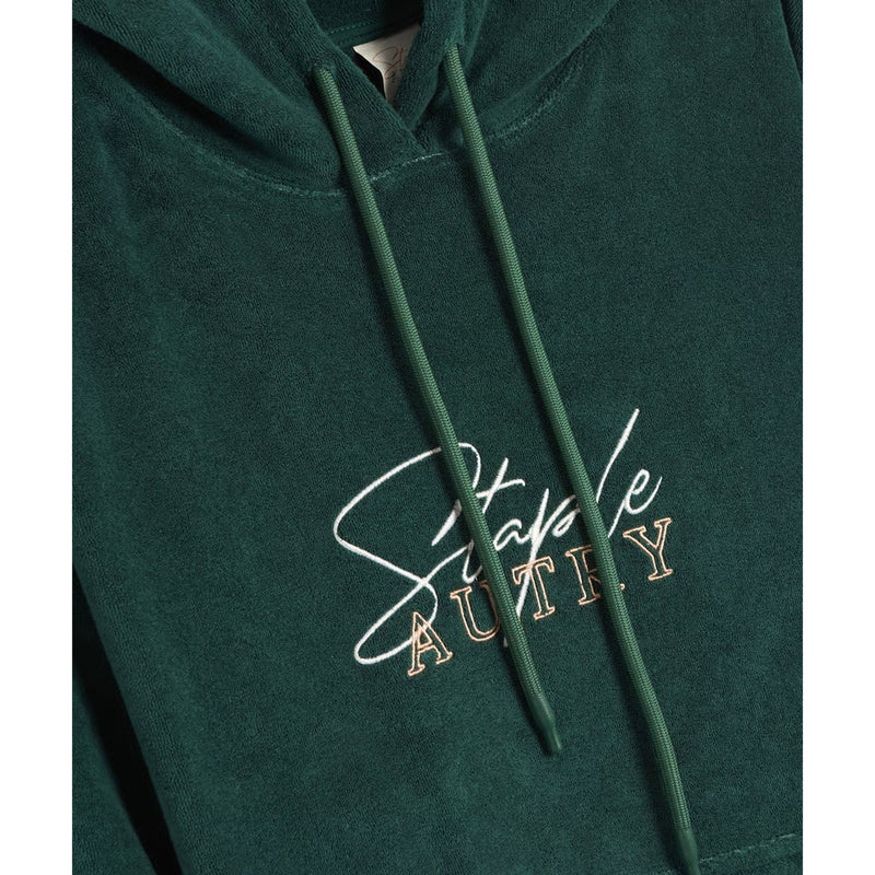 Hoodie Unisex Chenille - Green - Homme