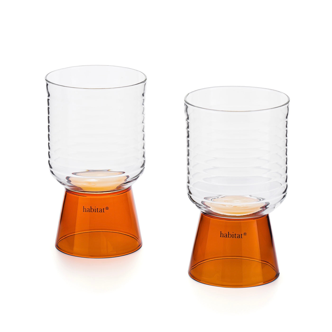 Ambra - Lot De 2 Verres - 35Cl - Orange