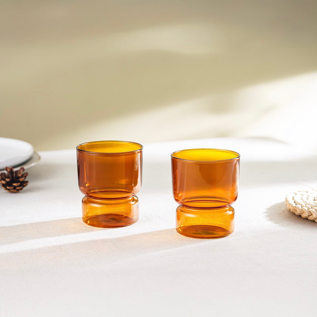 Ambra - Lot De 2 Verres - 30Cl - Orange