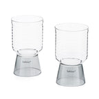 Ambra - Lot De 2 Verres - 35Cl - Gris