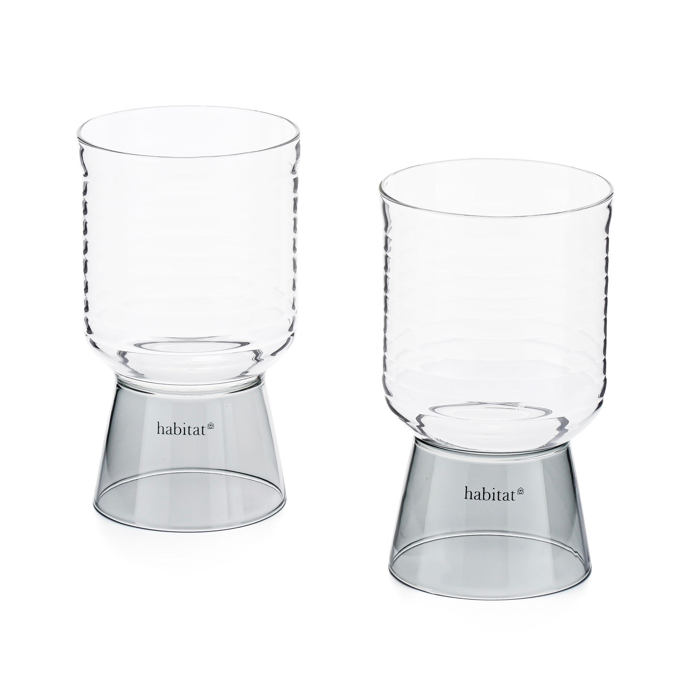 Ambra - Lot De 2 Verres - 35Cl - Gris
