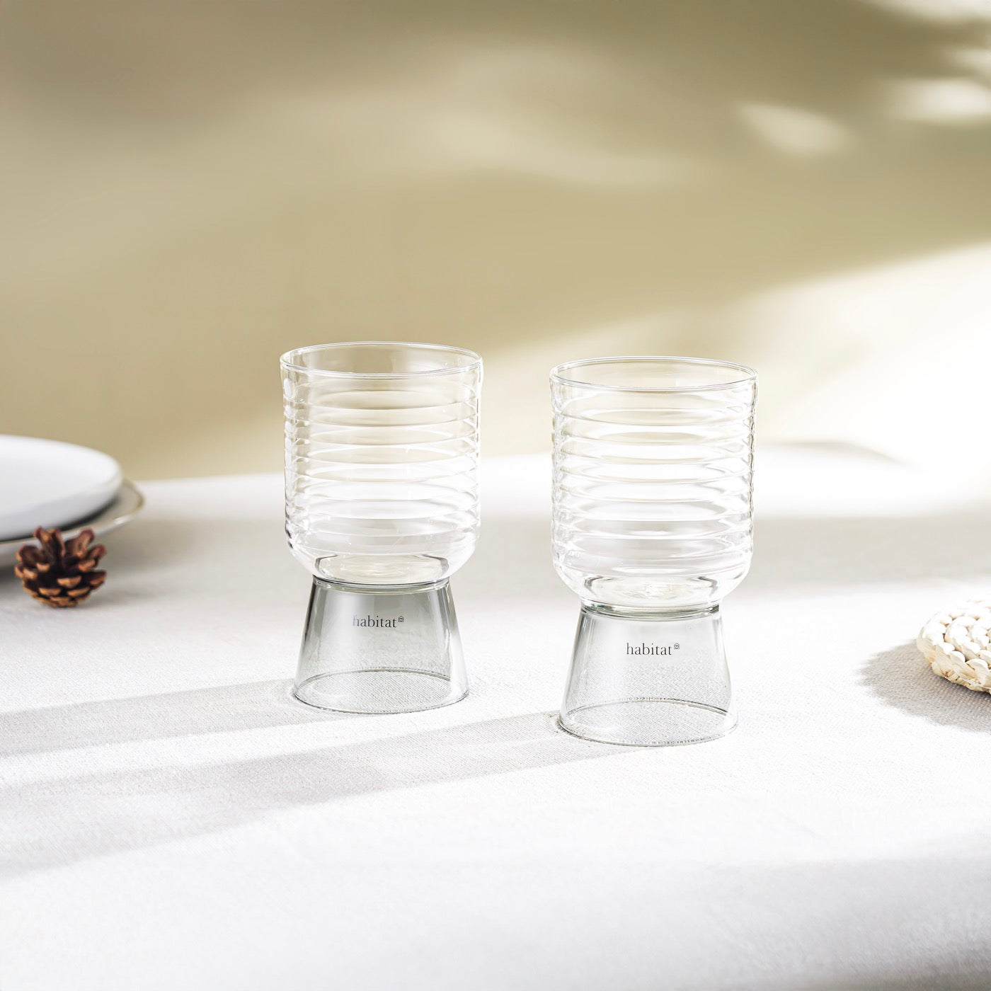 Ambra - Lot De 2 Verres - 35Cl - Gris