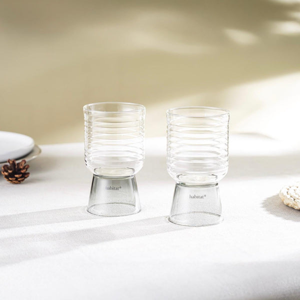 Ambra - Lot De 2 Verres - 35Cl - Gris
