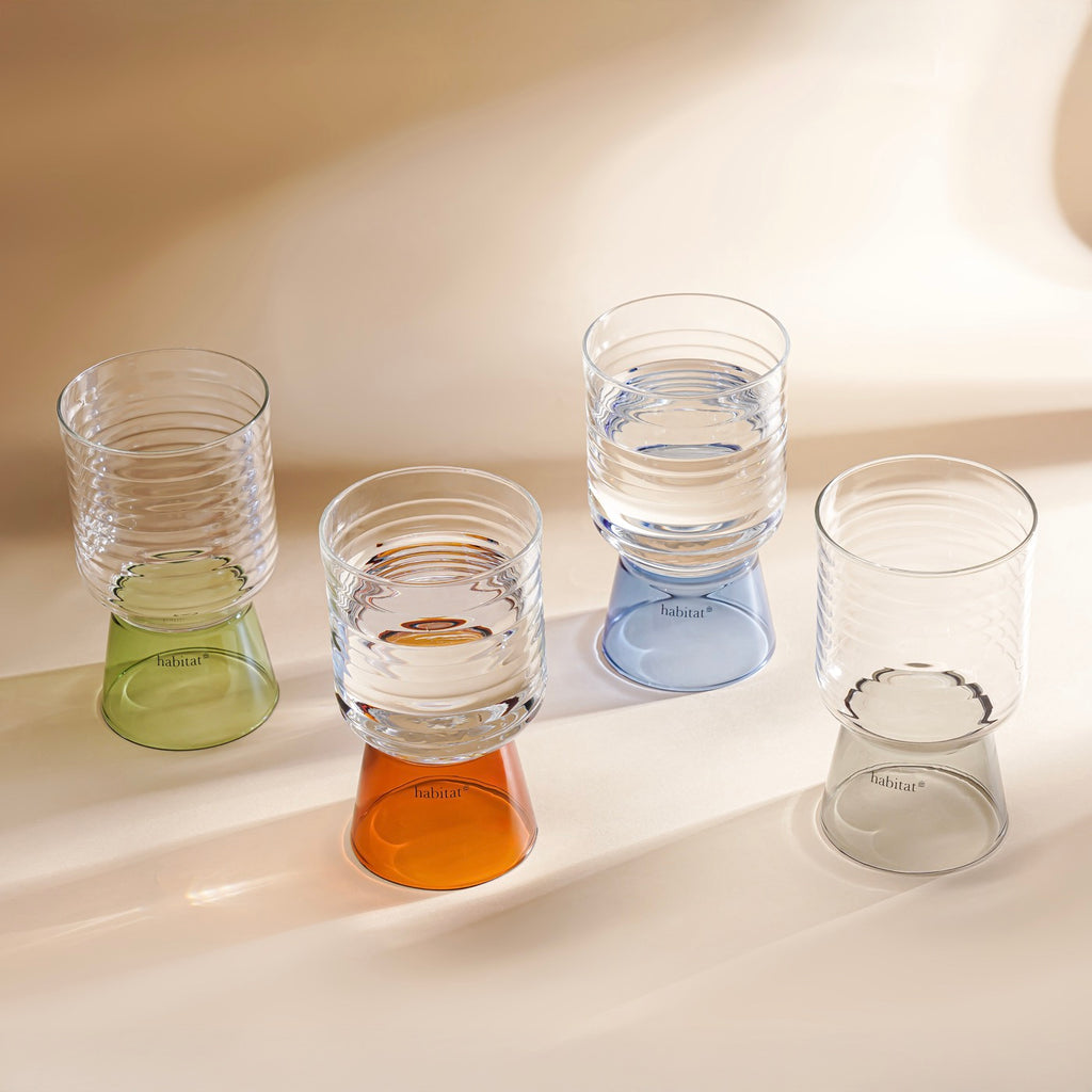 Ambra - Lot De 2 Verres - 35Cl - Gris