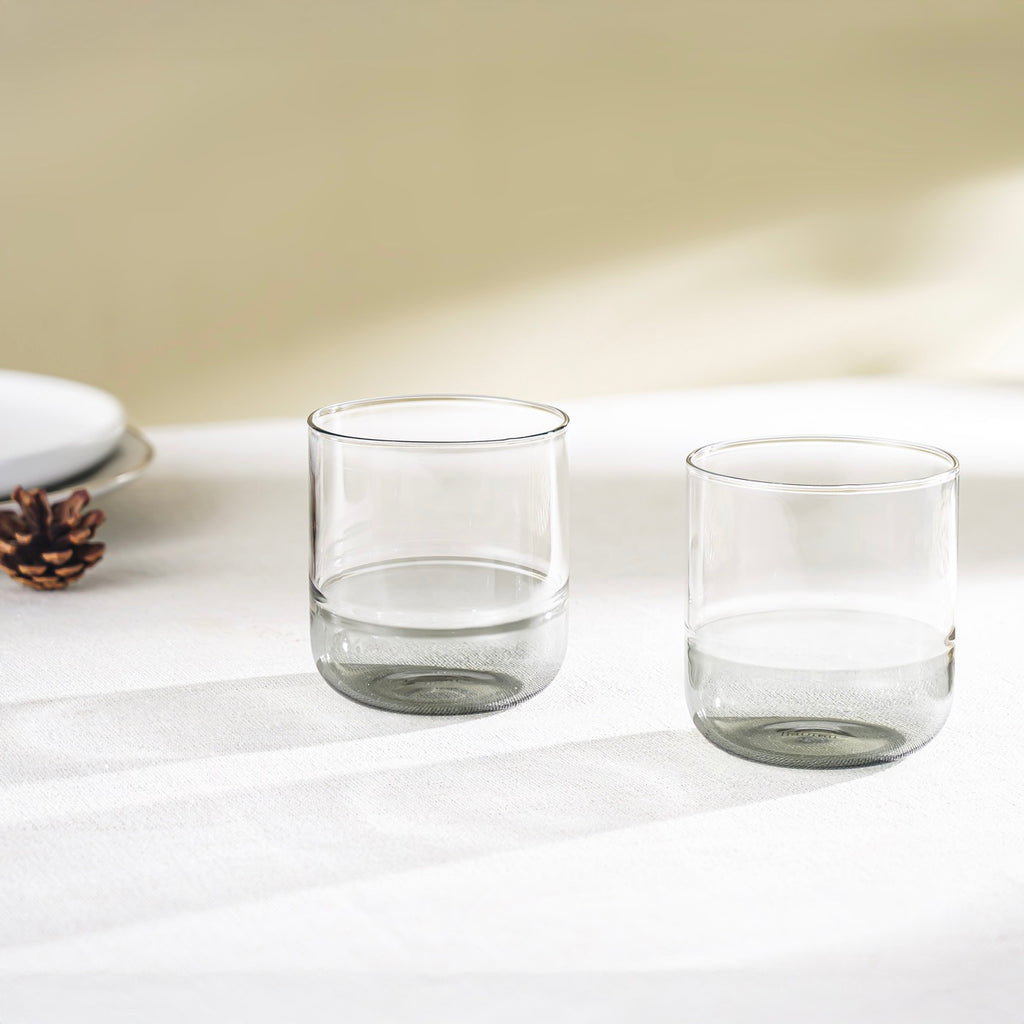 Ambra - Lot De 2 Verres - 34Cl - Gris