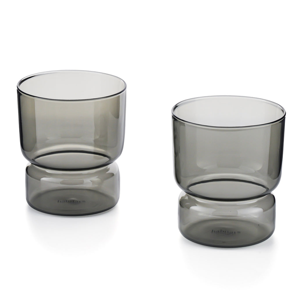 Ambra - Lot De 2 Verres - 30Cl - Gris