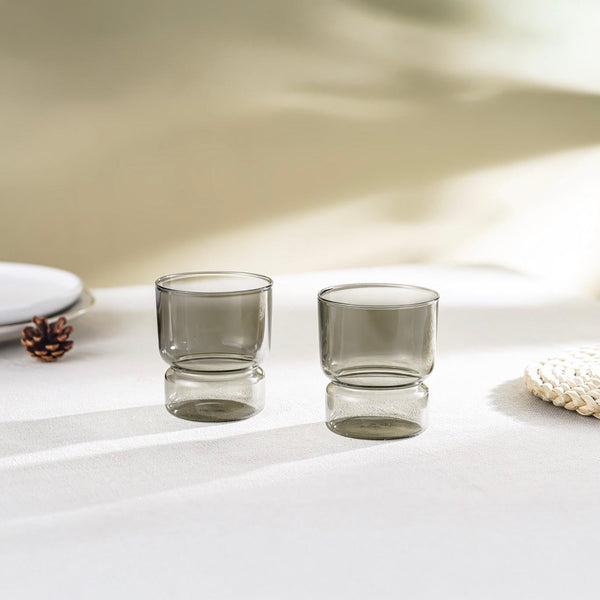 Ambra - Lot De 2 Verres - 30Cl - Gris