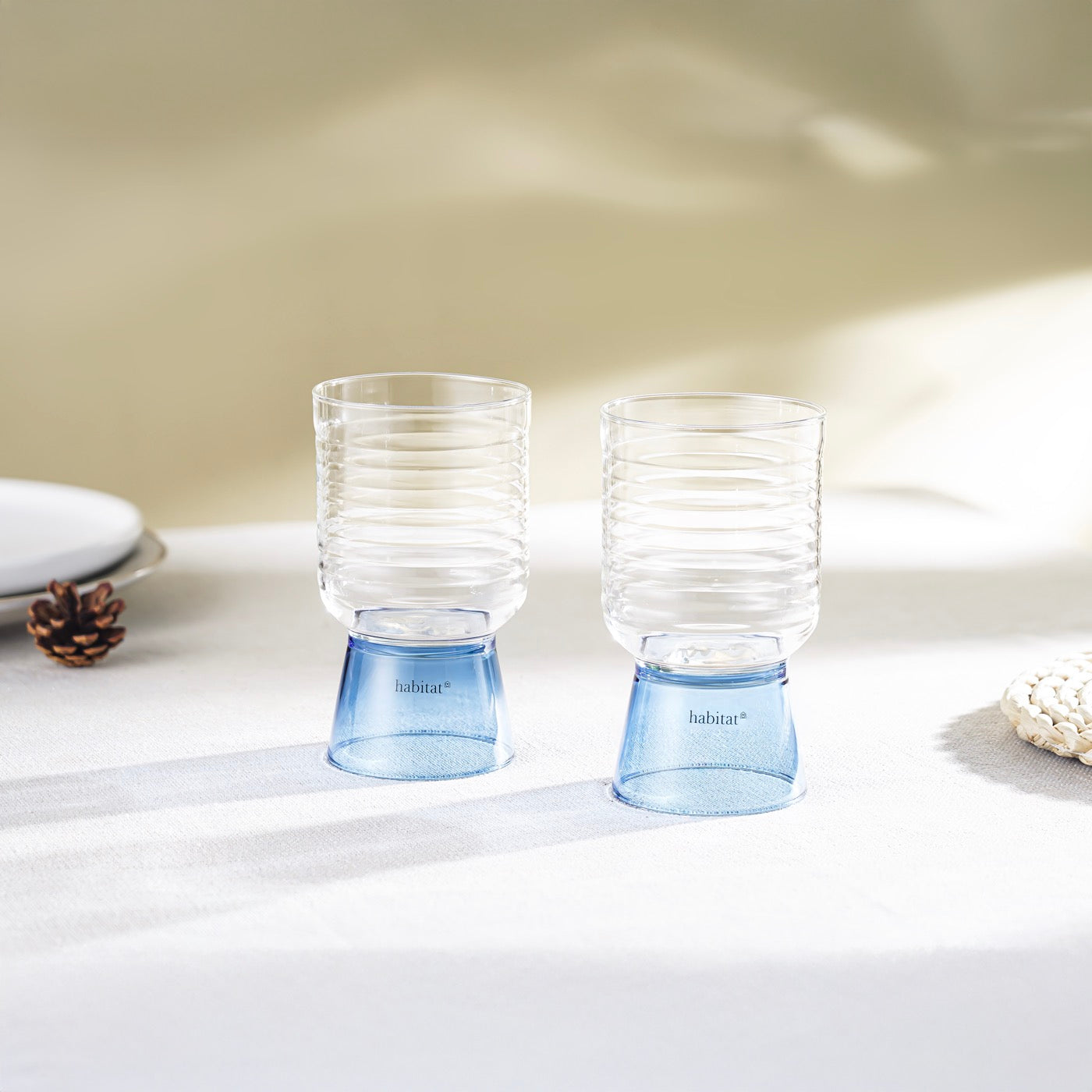 Ambra - Lot De 2 Verres - 35Cl - Bleu