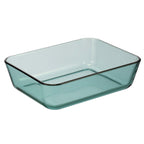 Aloe - Lot De 3 Boîtes De Conservation Rectangulaires En Verre - 64/105/152Cl - Vert