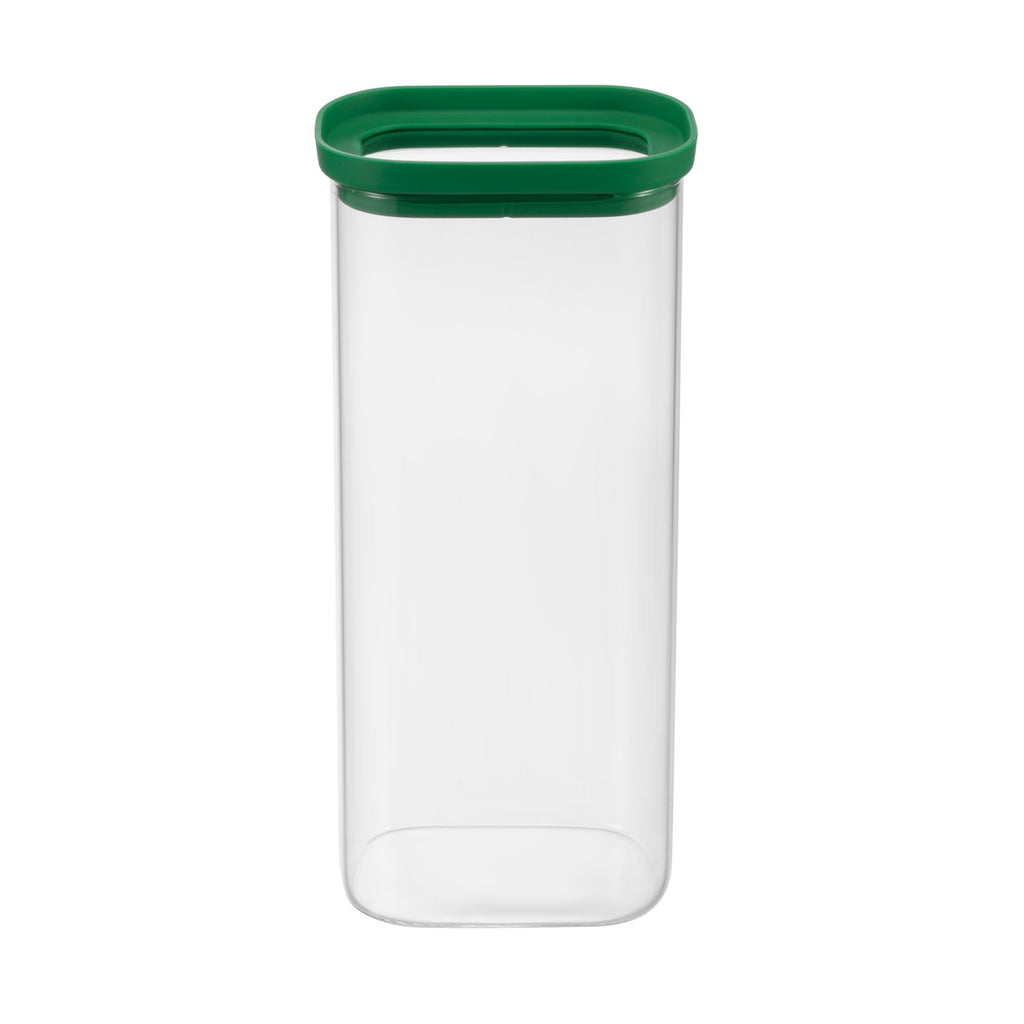 Aloe - Lot De 3 Bocaux De Conservation Alimentaire En Verre Avec Couvercle Silicone - 3x200Cl - Vert/Transparent