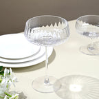 Cléo - Lot De 6 Coupes À Champagne Évasées En Verre Cristallin - 32Cl - Transparent