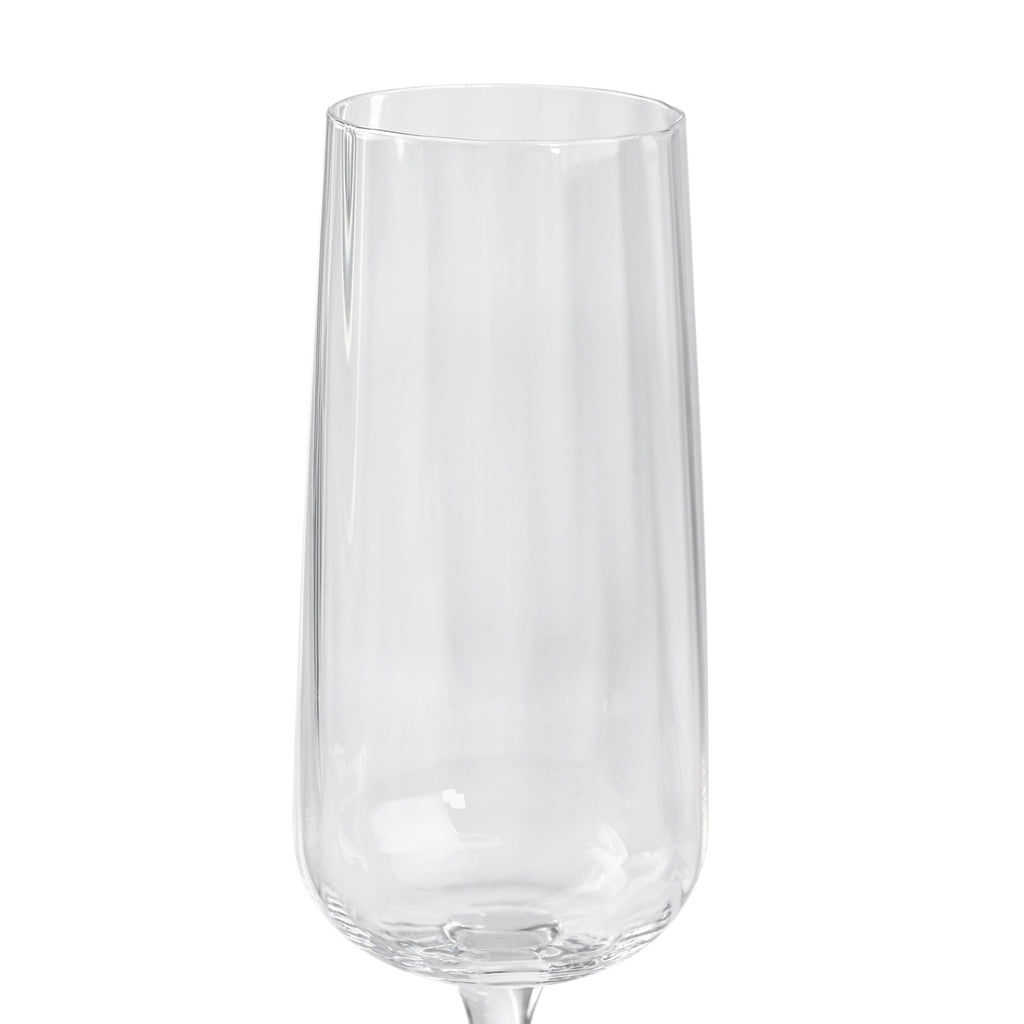 Cléo - Lot De 6 Flûtes À Champagne En Verre Cristallin - 28Cl - Transparent