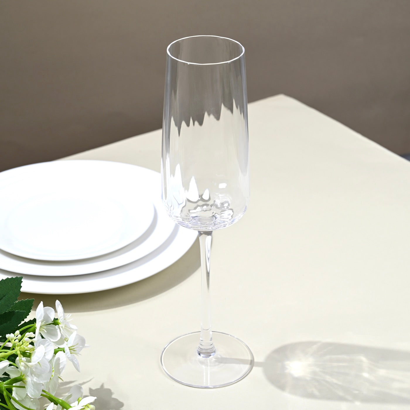 Cléo - Lot De 6 Flûtes À Champagne En Verre Cristallin - 28Cl - Transparent