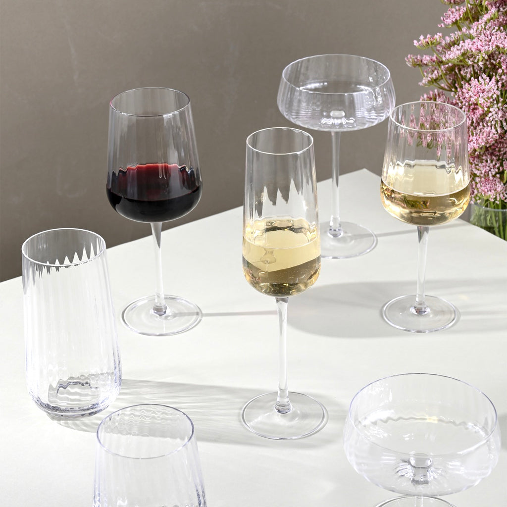 Cléo - Lot De 6 Flûtes À Champagne En Verre Cristallin - 28Cl - Transparent