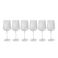 Cléo - Lot De 6 Verres À Vin Rouge En Verre Cristallin - 43Cl - Transparent