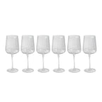 Cléo - Lot De 6 Verres À Vin Rouge En Verre Cristallin - 43Cl - Transparent