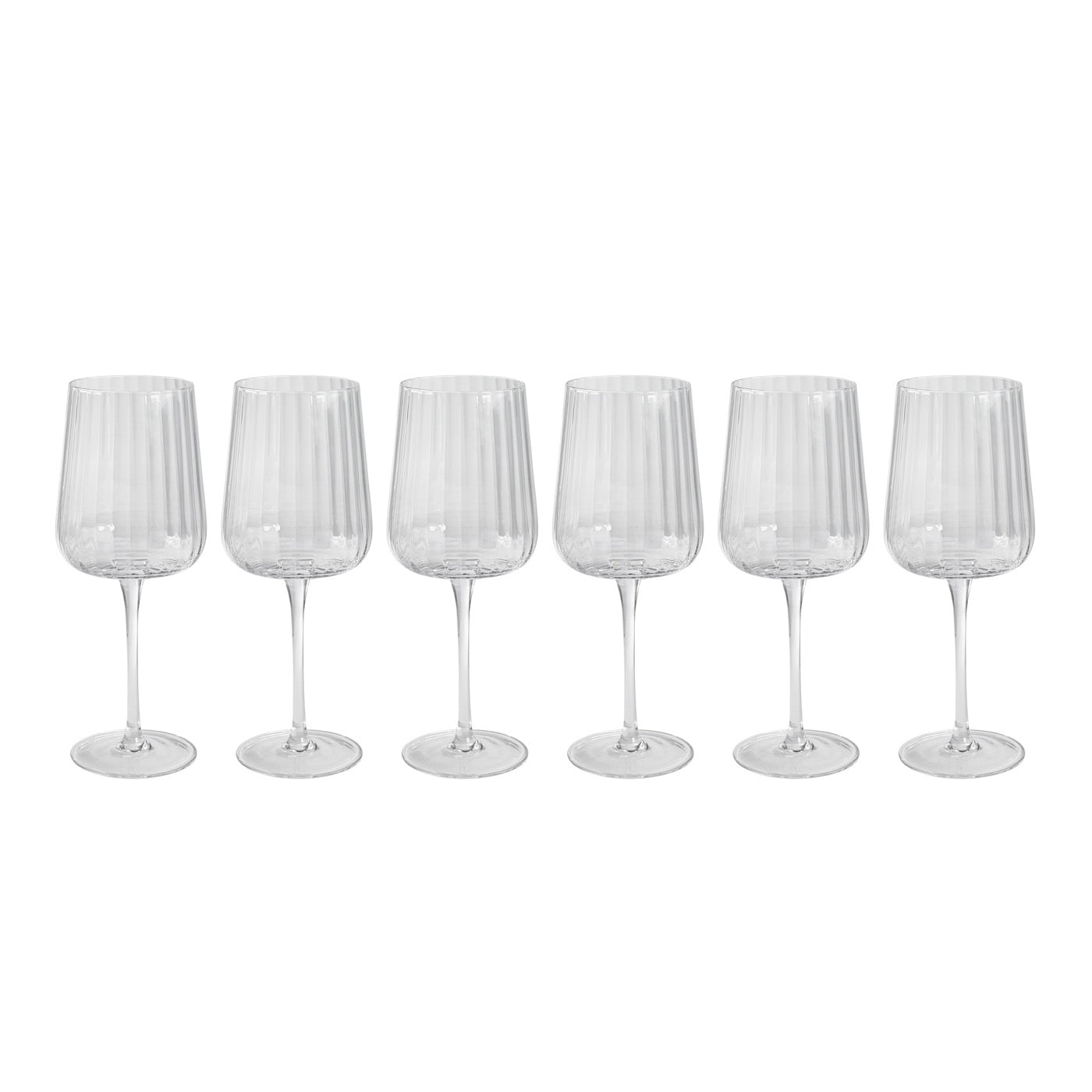 Cléo - Lot De 6 Verres À Vin Rouge En Verre Cristallin - 43Cl - Transparent