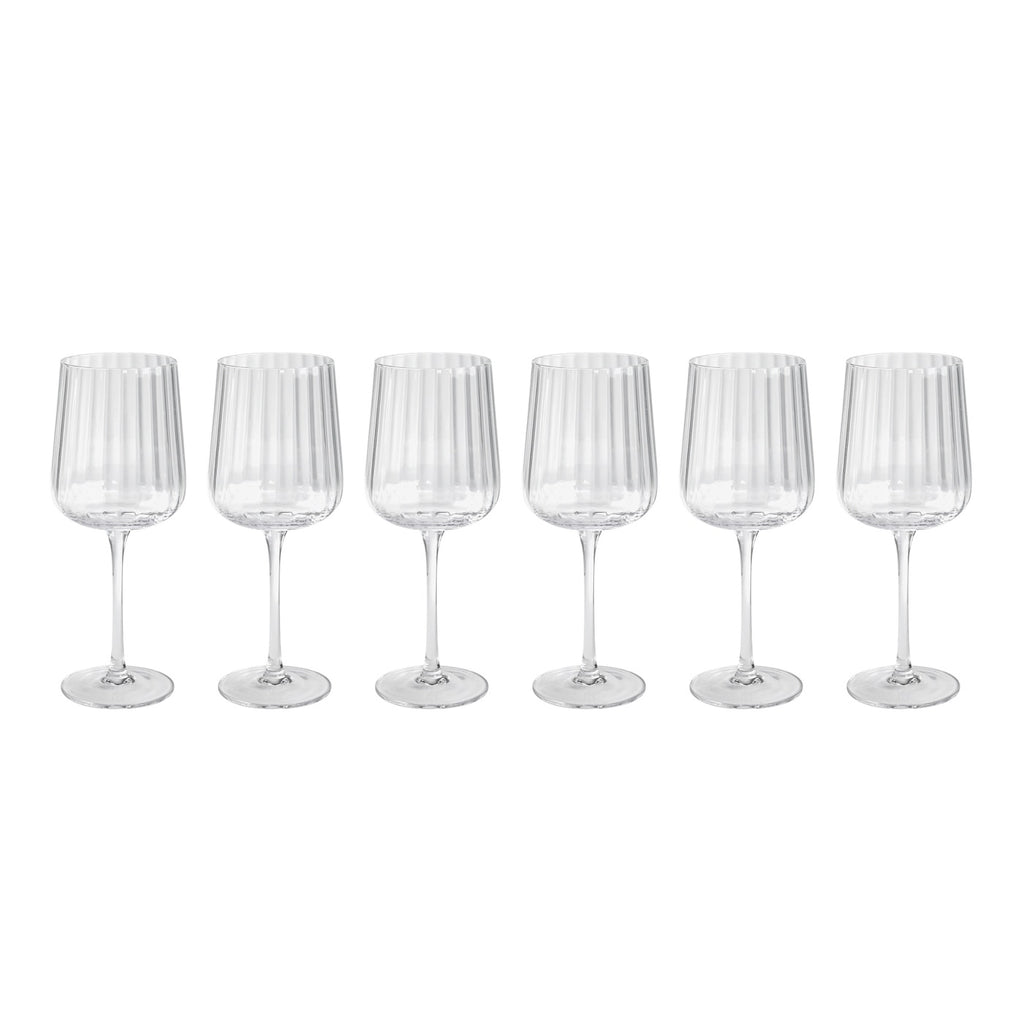 Cléo - Lot De 6 Verres À Vin Blanc En Verre Cristallin - 33Cl - Transparent