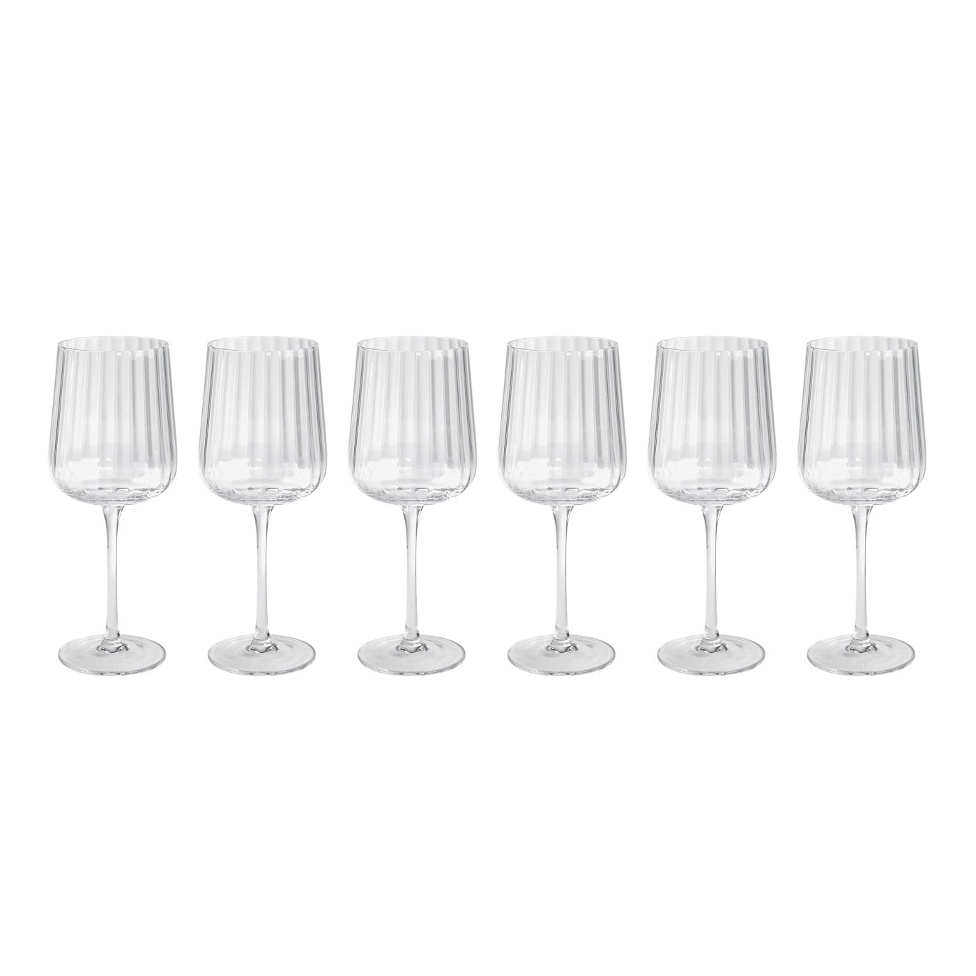 Cléo - Lot De 6 Verres À Vin Blanc En Verre Cristallin - 33Cl - Transparent