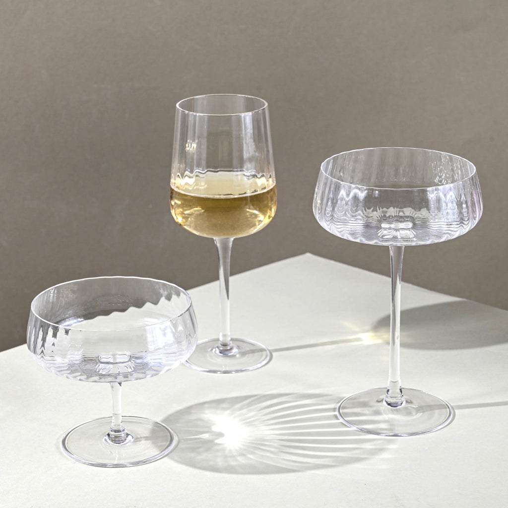 Cléo - Lot De 6 Verres À Vin Blanc En Verre Cristallin - 33Cl - Transparent