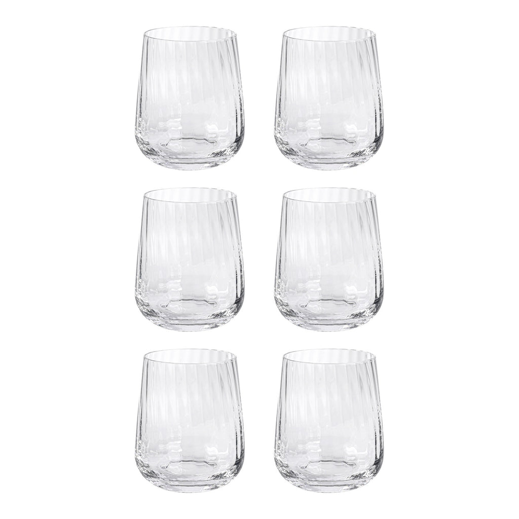 Cléo - Lot De 6 Verres À Eau En Verre Cristallin - 35Cl - Transparent