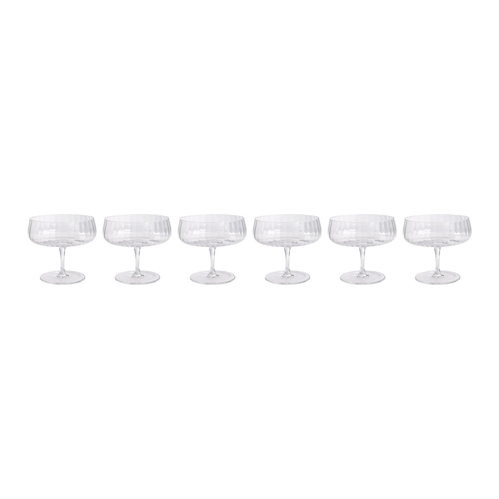 Cléo - Lot De 6 Coupes À Glace En Verre Cristallin - 28Cl - Transparent