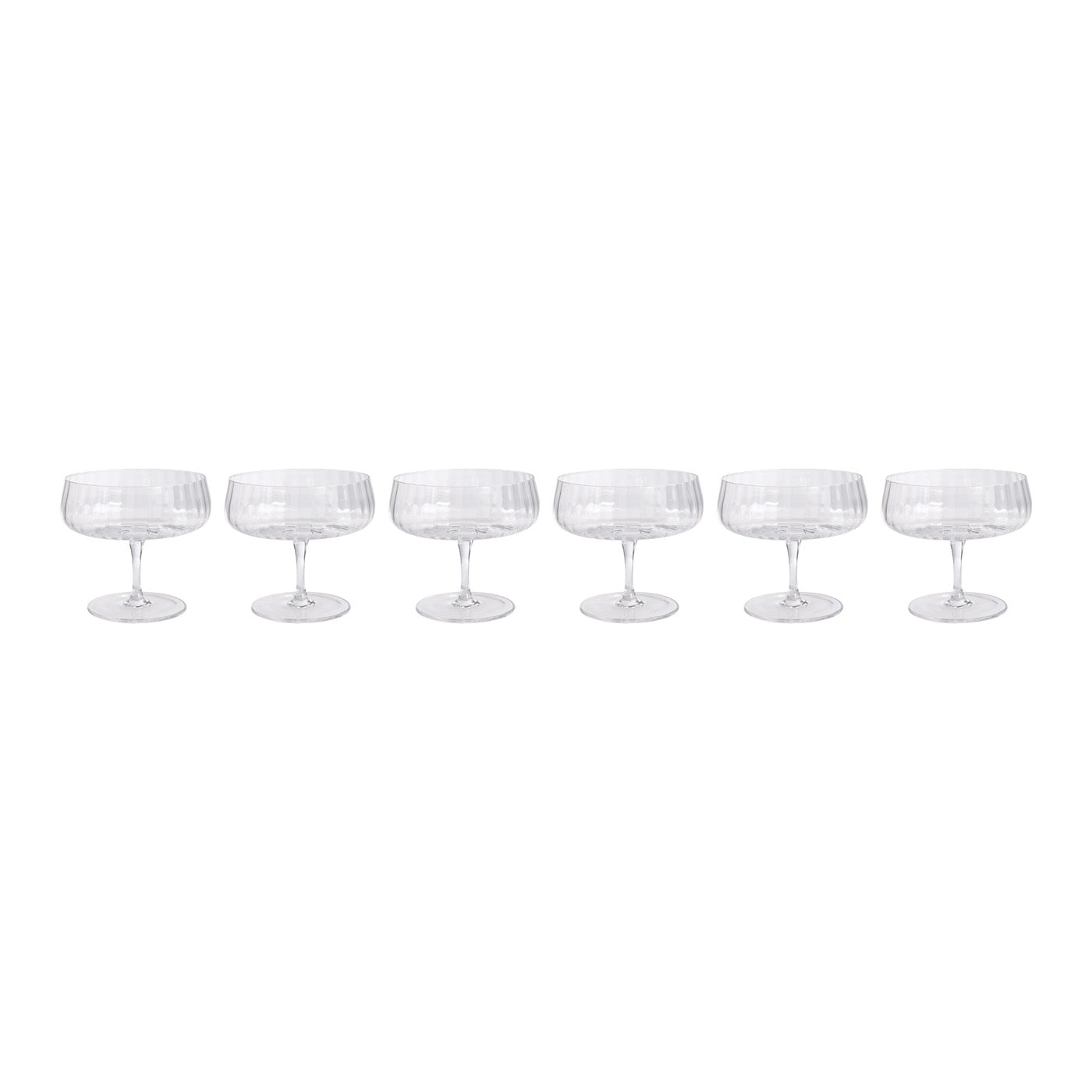 Cléo - Lot De 6 Coupes À Glace En Verre Cristallin - 28Cl - Transparent