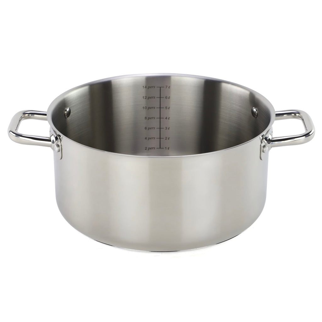 Épure - Faitout - En Inox - Argenté - 3 Tailles