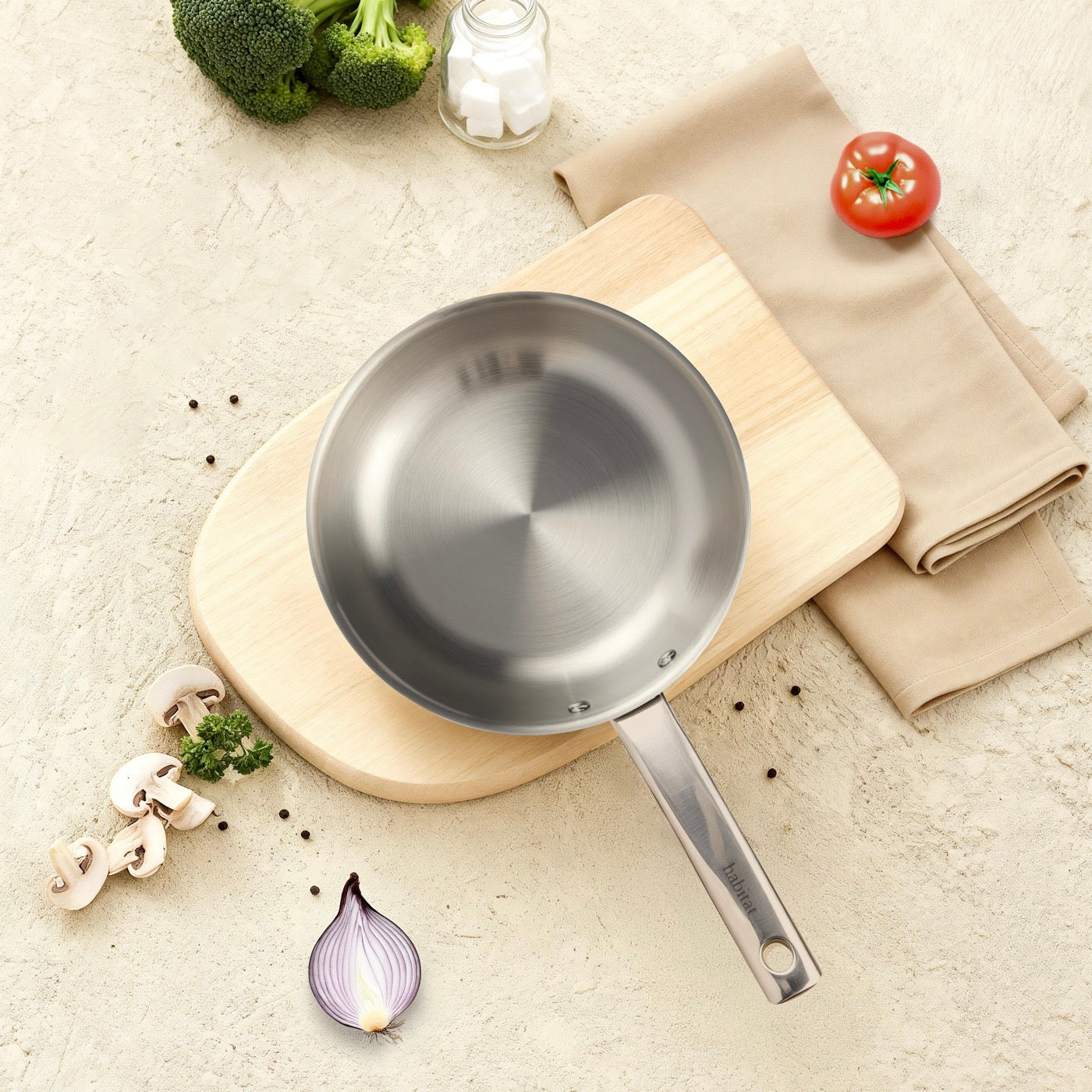 Épure - Pôele - 20Cm - 1,1L En Inox - Argenté
