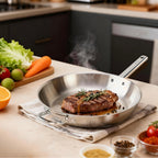 Épure - Pôele En Inox - Argenté - 3 Tailles