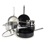 Épure - Set De 9 Pièces En Aluminium Et Inox - Argenté/Noir