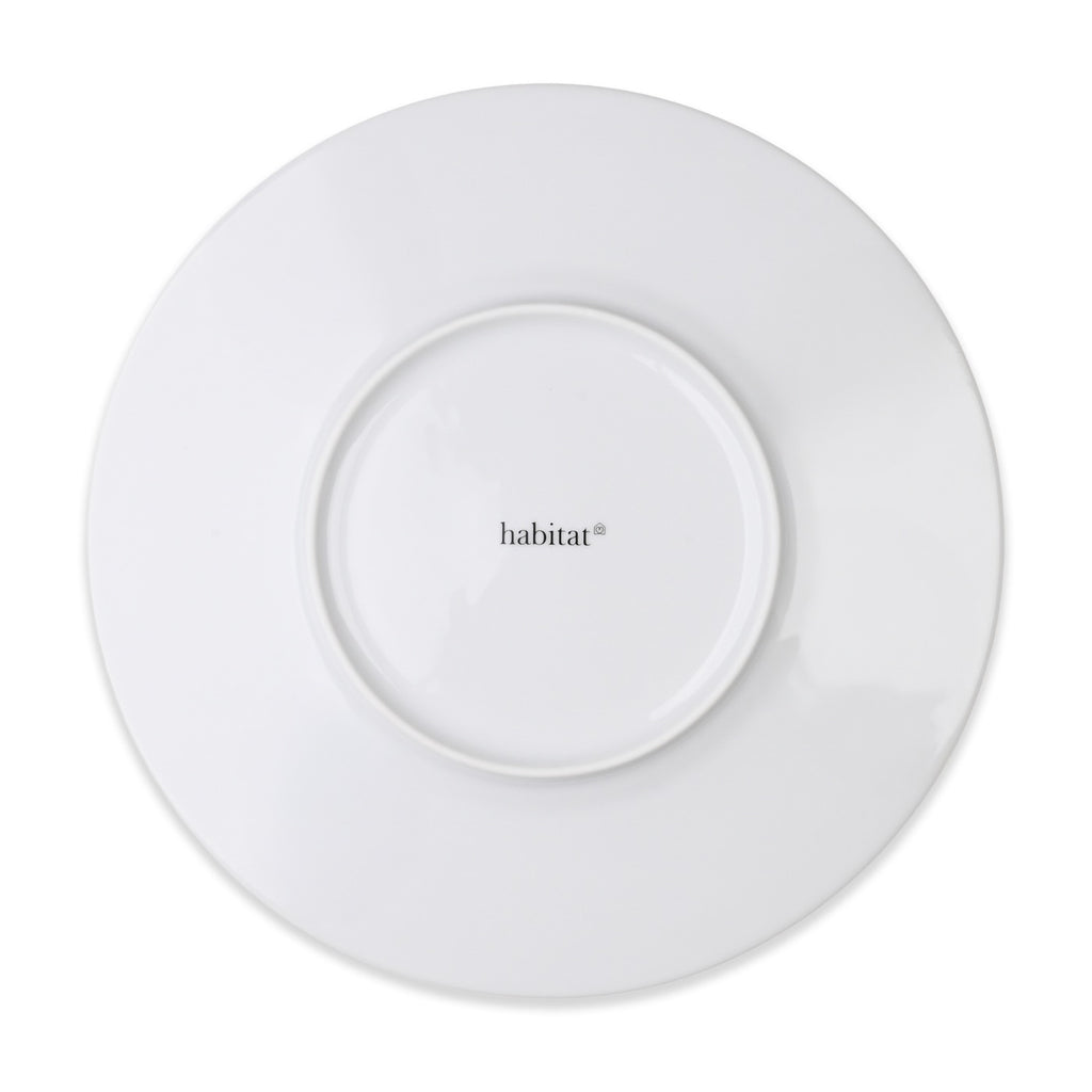 Solène - Lot De 6 Assiettes Plates - Ø27Cm - Blanc