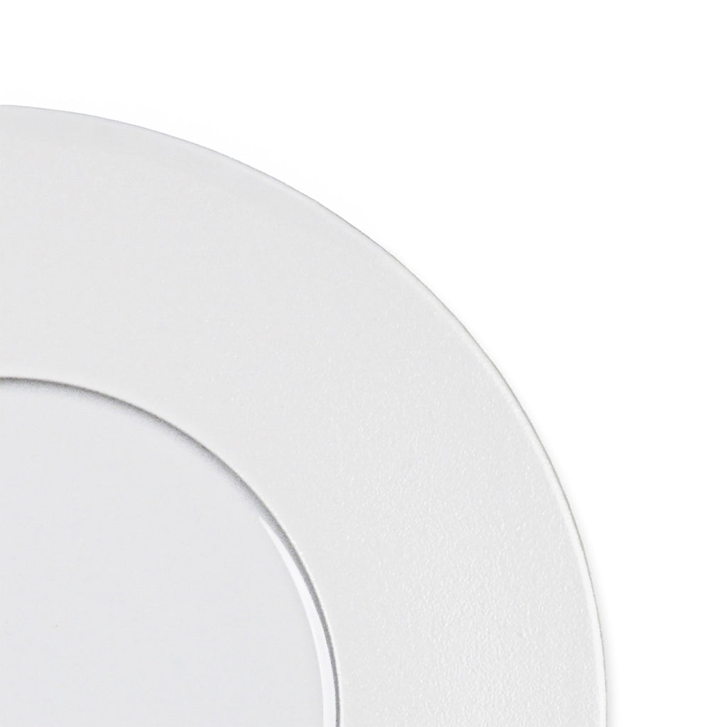 Solène - Lot De 6 Assiettes Plates - Ø27Cm - Blanc