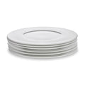 Solène - Lot De 6 Assiettes Plates - Ø27Cm - Blanc
