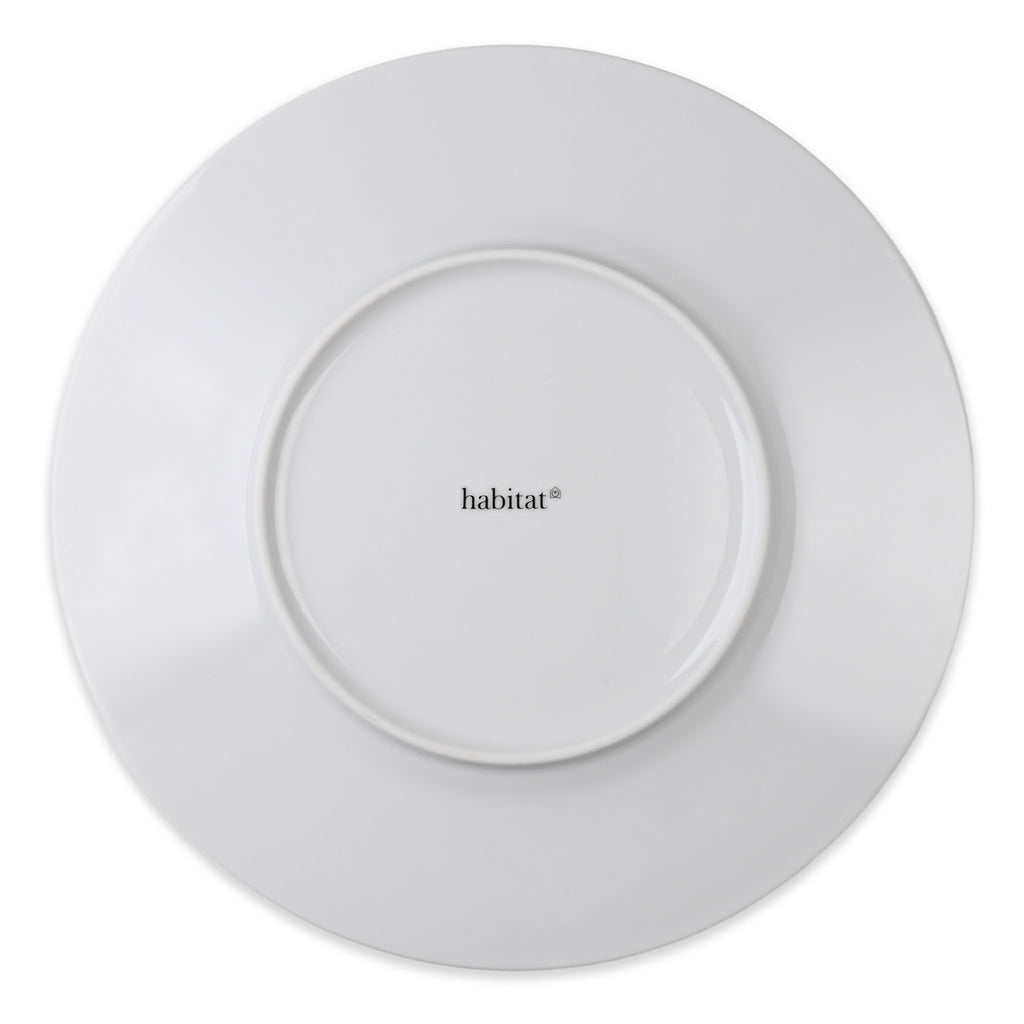 Solène - Lot De 6 Grandes Assiettes Plates - Ø29Cm - Blanc