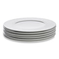 Solène - Lot De 6 Grandes Assiettes Plates - Ø29Cm - Blanc