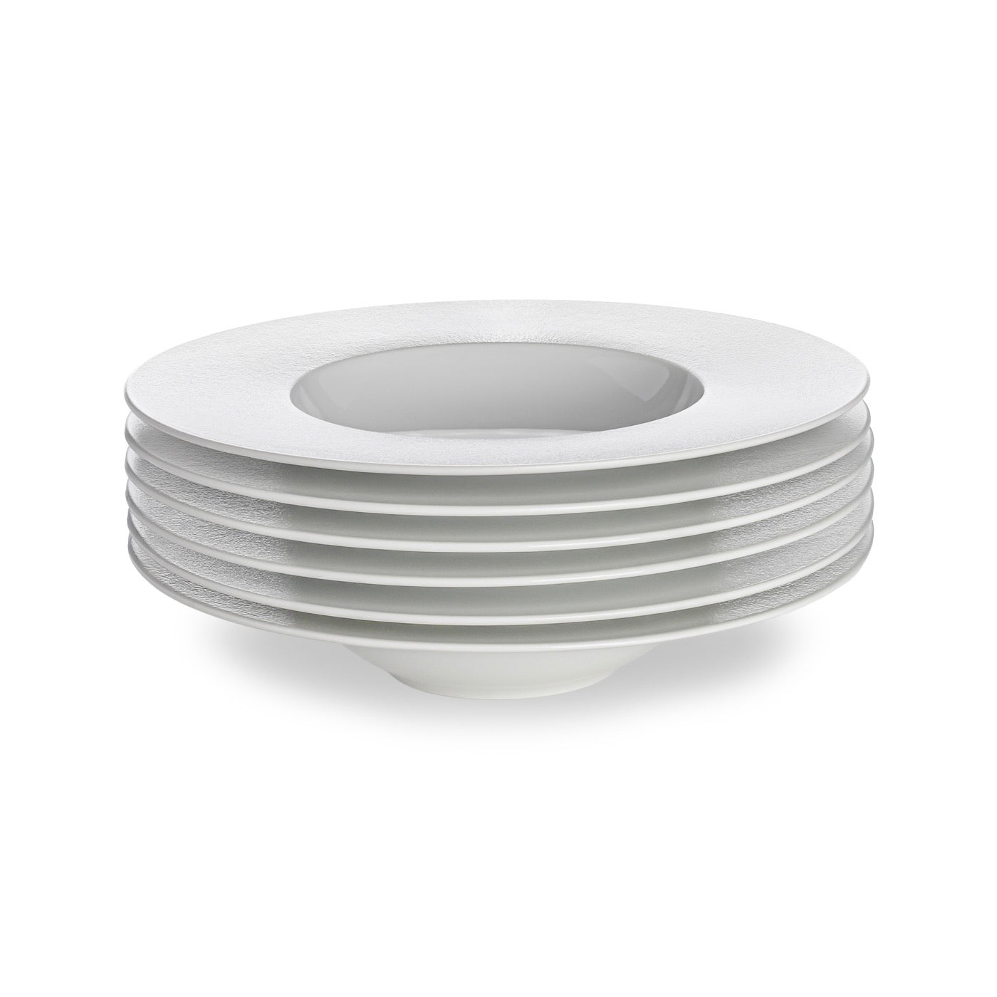 Solène - Lot De 6 Assiettes Creuses - Ø23Cm - Blanc