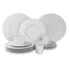 Solène - Lot De 6 Tasses À Café Avec Soucoupes - 12Cl - Blanc