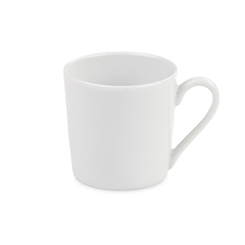 Solène - Lot De 6 Tasses À Thé Avec Soucoupes - 22Cl - Blanc