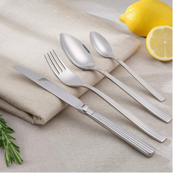 Cléo – 24-teiliges Besteckset – Silber