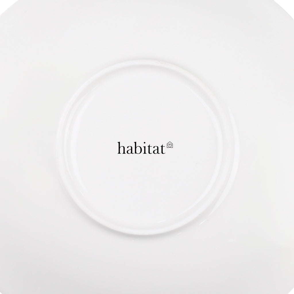 Taidu Ii - 6 Assiettes Plates En Bone China - 26,7Cm - Blanc