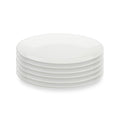 Taidu Ii - 6 Assiettes Plates En Bone China - 26,7Cm - Blanc