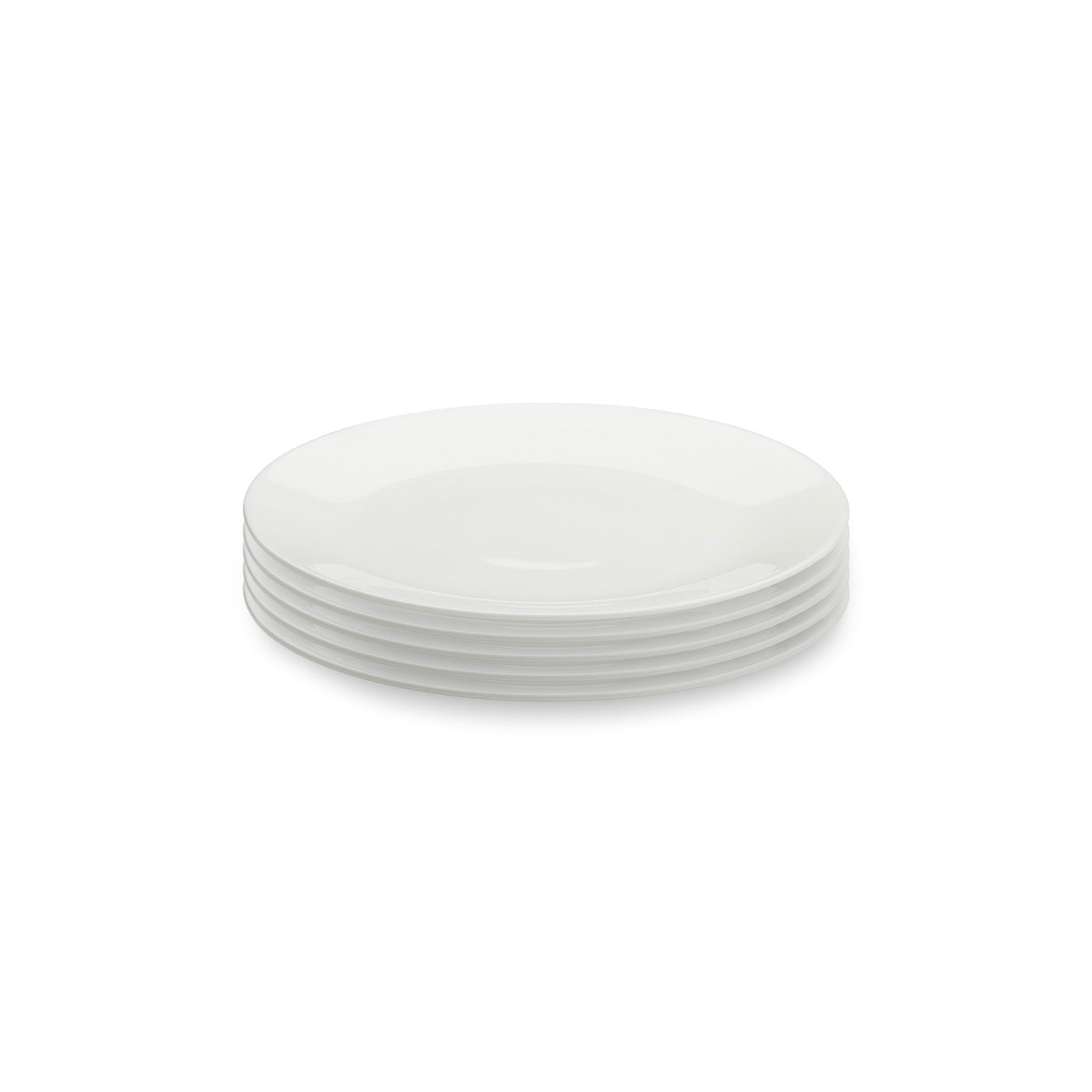 Taidu Ii - 6 Assiettes Dessert En Bone China - 20,4Cm - Blanc