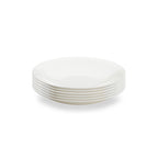 Taidu Ii - 6 Assiettes Creuses En Bone China - 21,8Cm - Blanc