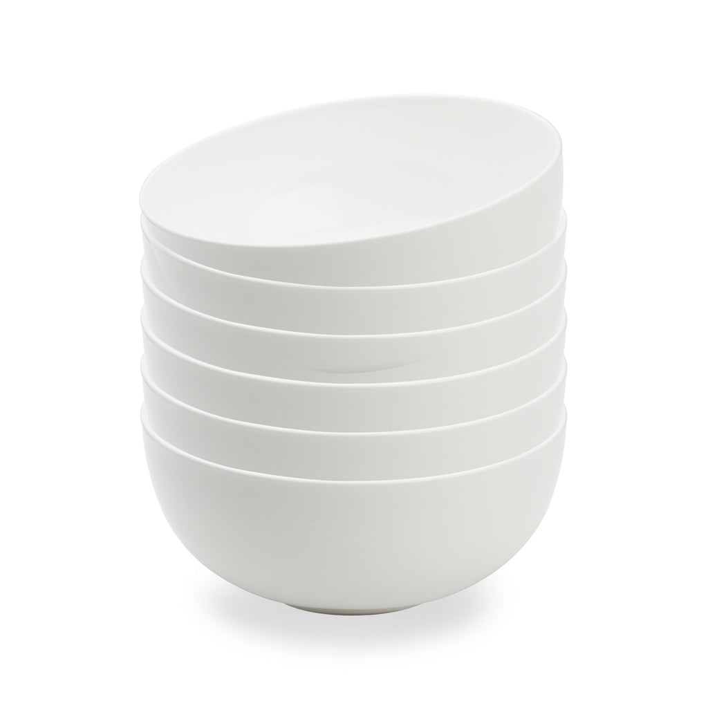 Taidu Ii - 6 Bols En Bone China - Blanc - 2 Tailles