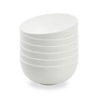 Taidu Ii - 6 Bols En Bone China - Blanc - 2 Tailles