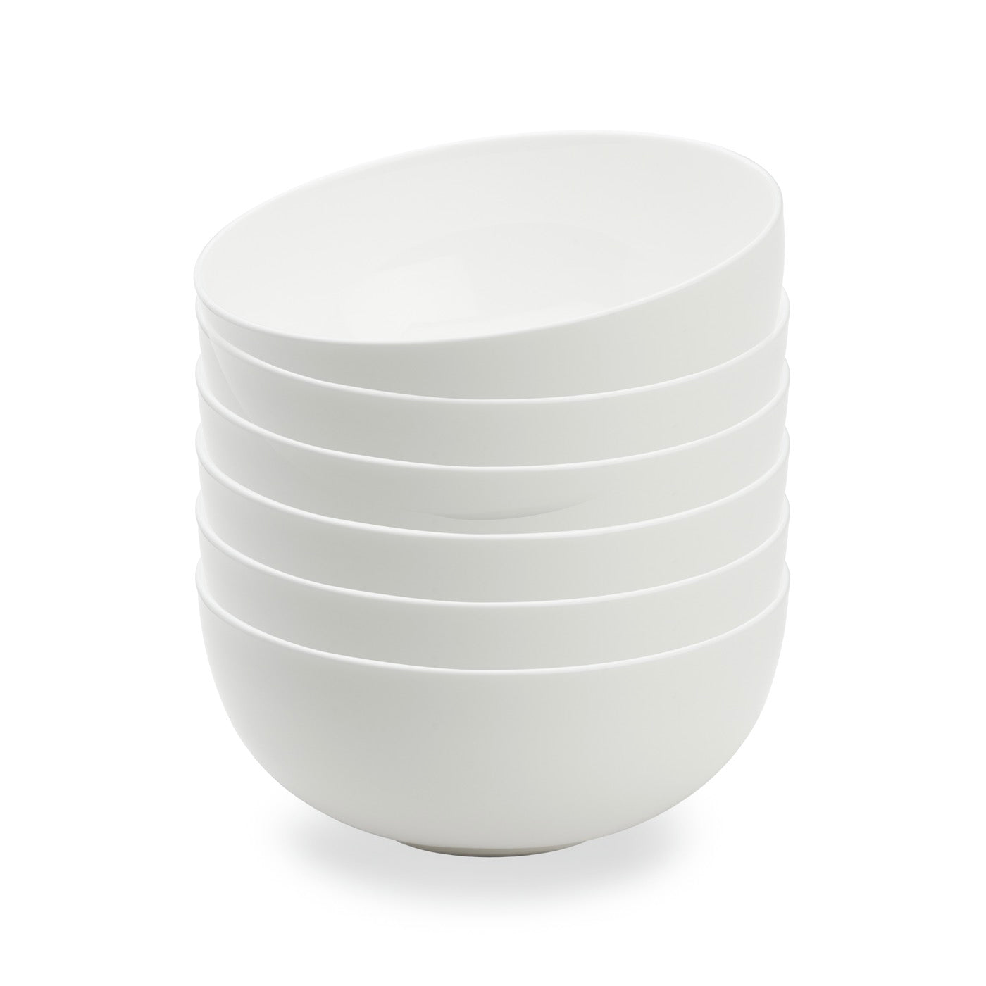 Taidu Ii - 6 Bols En Bone China - Blanc - 2 Tailles