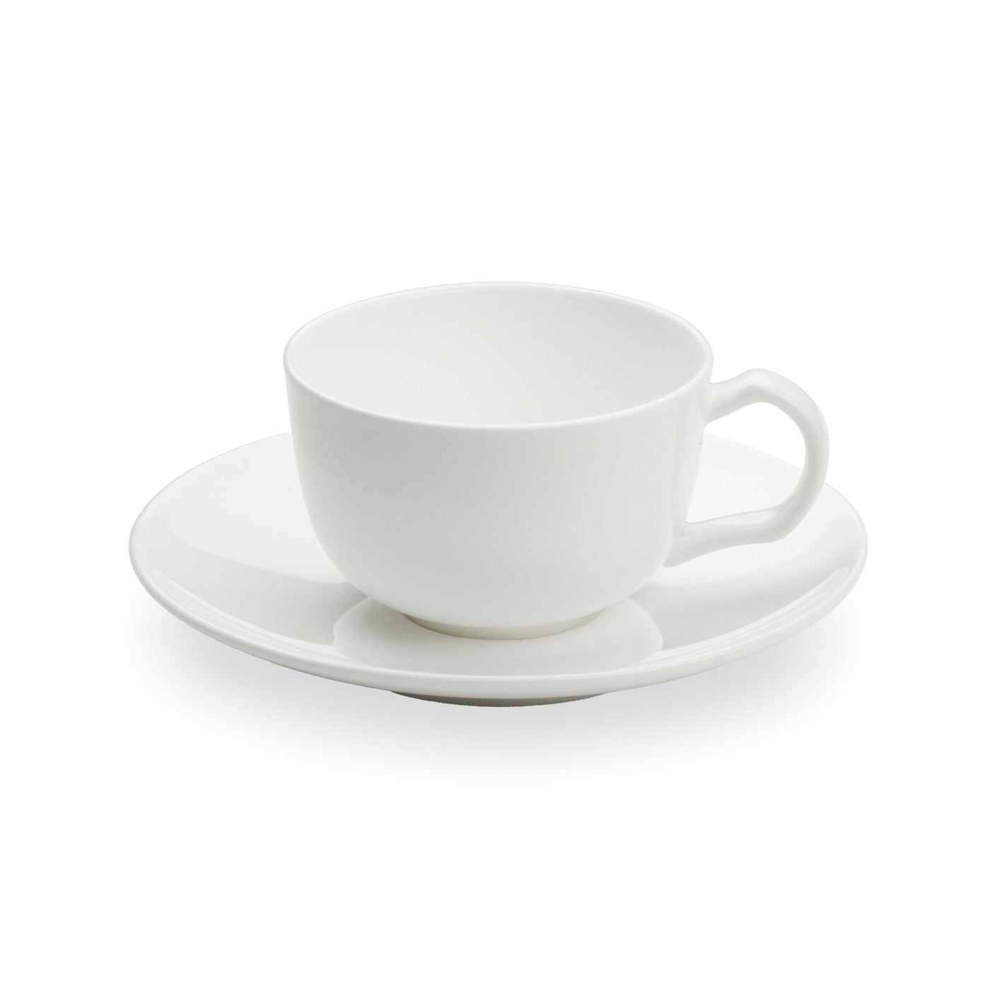 Taidu Ii - Service De 6 Tasses Et Sous-Tasses À Espresso En Bone China - 9,5Cl - Blanc