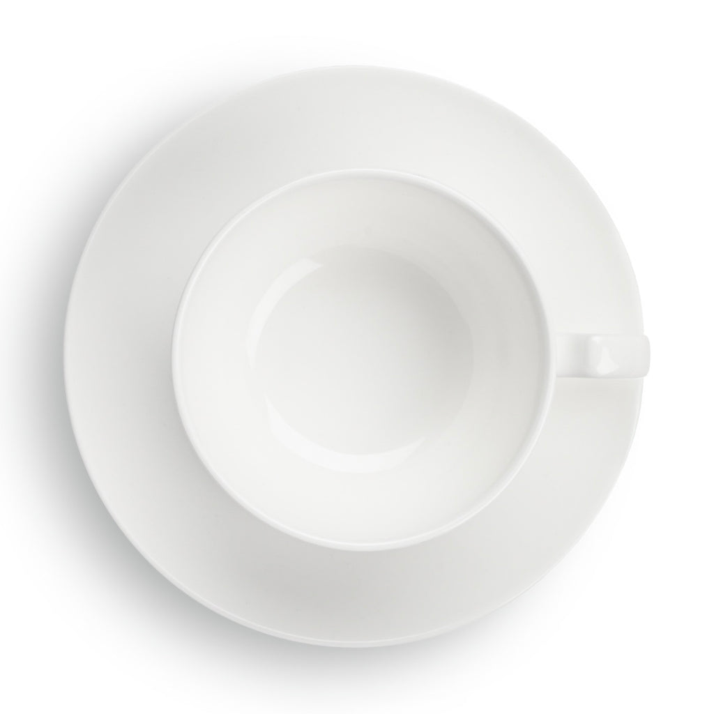 Taidu Ii - Service De 6 Tasses Et Sous-Tasses À Café En Bone China - 23Cl - Blanc